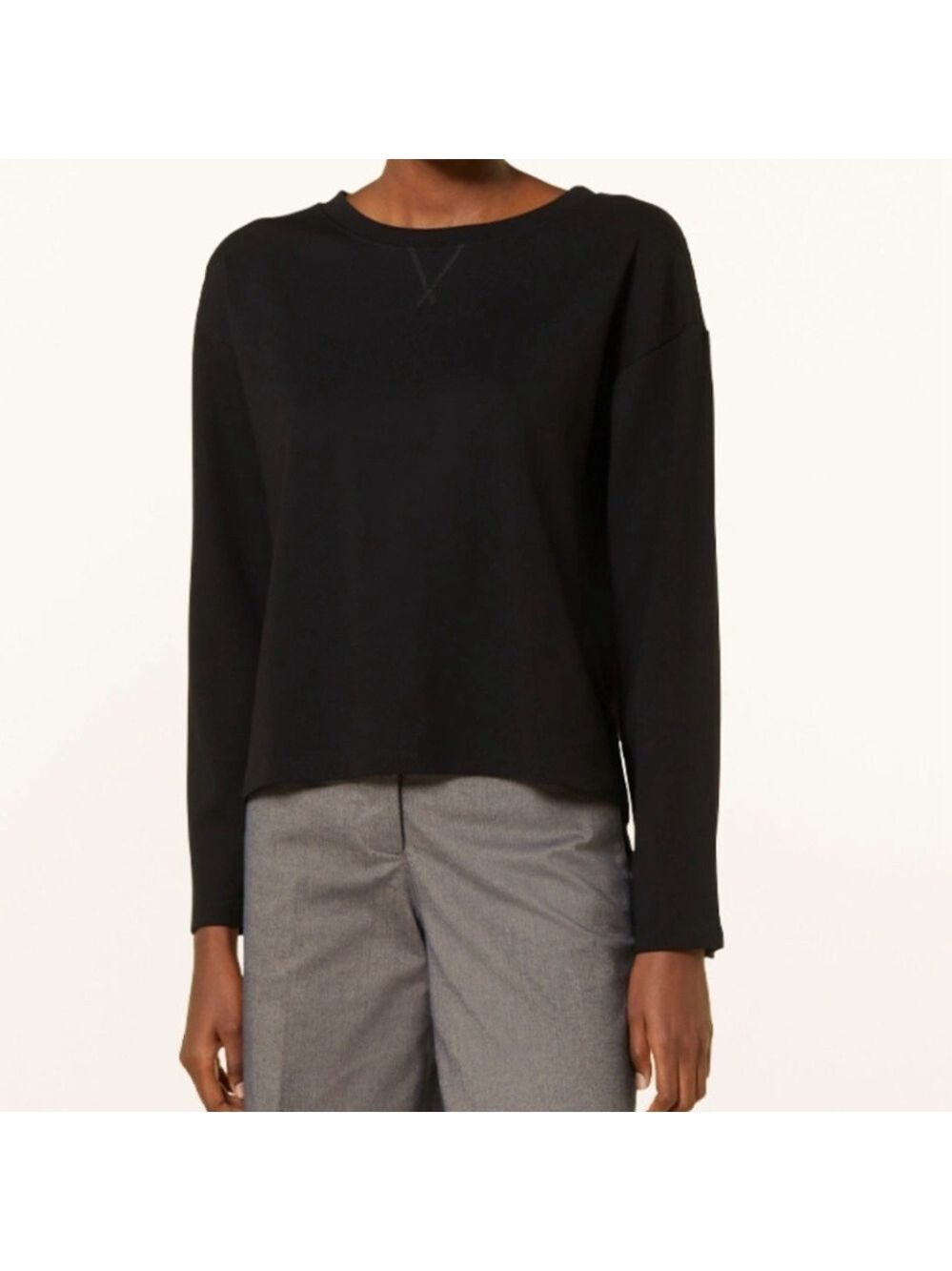 ARMEDANGELS Sweatshirt BEAA Black Size Small Minimalist Boxy
